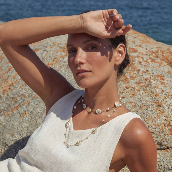Baroque Pearl Garden Necklace